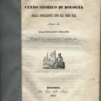 Cenno storico di Bologna del 1846