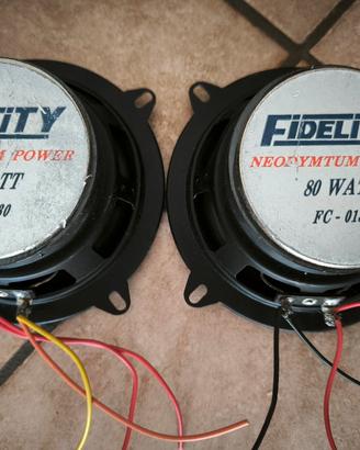 Coppia di casse per impianto audio auto camper ecc