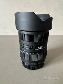 lente grandangolare SIGMA 12-24 per CANON