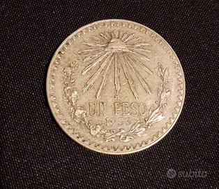 1 pesos Messicano 1933 in argento 