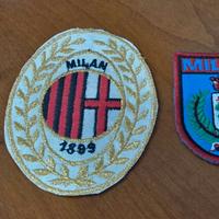 Lotto 2 toppe patch + 2 spille pin MILAN Milano