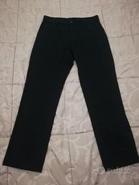 Pantaloni Uomo Zara Basic Nero Cotone Taglia 42
