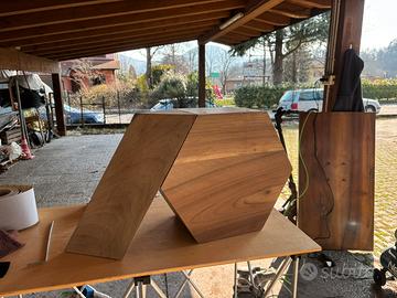 Tavolo sala  noce nazionale massiccio