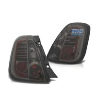 FANALI FIAT 500 07-15 LED FONDO CROMATO FUME