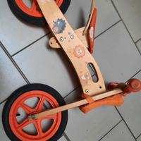 Bici legno senza pedali