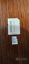Micro Sd 64 gb + Adattatore Samsung 