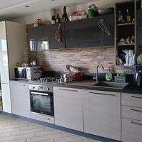 Cucina lineare 4 metri con frigo