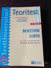 Lotto 3 libri Alpha Test "Bocconi-Luiss"
