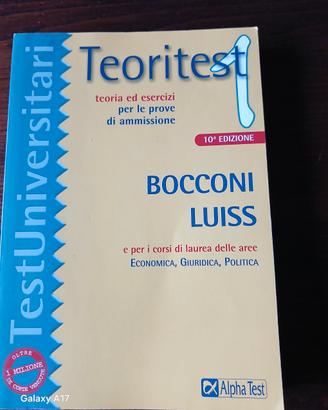 Lotto 3 libri Alpha Test "Bocconi-Luiss"