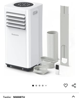 Condizionatore Portatile 9000 BTU/H, 4-in-1 