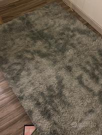 Tappeto shaggy grigio 200x100 cm