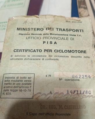 Libetto piaggio ciao 50