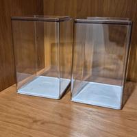 Vetrina espositore trasparente in acrilico impilab