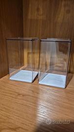 Vetrina espositore trasparente in acrilico impilab