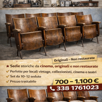 Sedie storiche da cinema originali