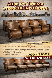 Sedie storiche da cinema originali