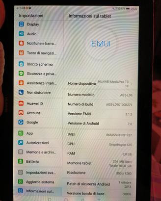 tablet Huawei media pad t3 10