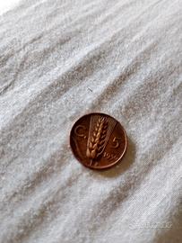 Moneta 5 centesimi 1936 Re vittorio Emanuele 