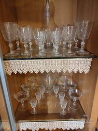 32 pezzi. Bicchieri di Cristallo da 6 pers.