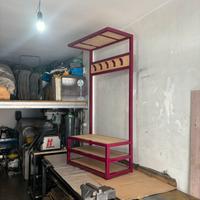 Panca appendiabiti/ scarpiera da ingresso