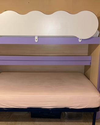 Letto a castello scorrevole
