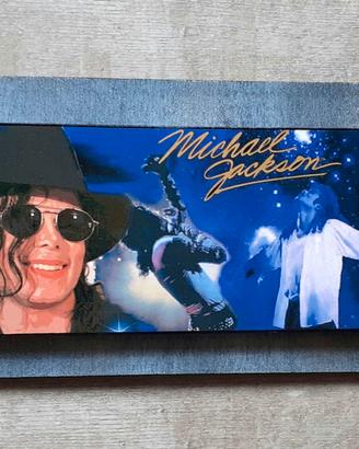 Quadro in legno omaggio a Michael Jackson 