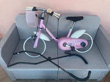 Bicicletta da bambina Decathlon con trainingbar