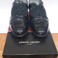 Scarpe Vintage vernice nero Pierre Cardin Paris 40