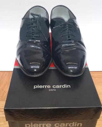 Scarpe Vintage vernice nero Pierre Cardin Paris 40