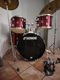 sonor force 507 + doppio pedale Tama iron cobra 