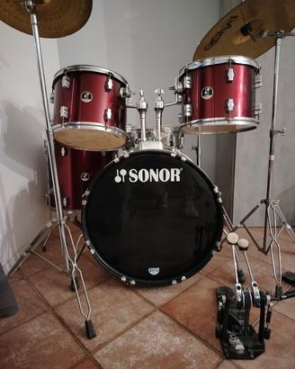sonor force 507 + doppio pedale Tama iron cobra 