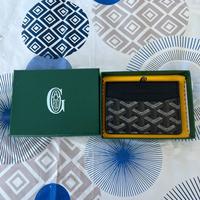 portacarte goyard paris nero con scatola