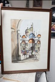 Acquerello di Piazza San Marco Venezia