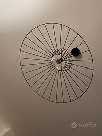 Lampada sospensione metallo nero