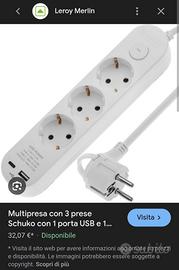 multipresa ricarica usb