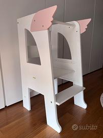 Rocket Baby Torre Montessori con ali rosa
