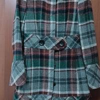 Cappotto midi - quadri - 80% lana