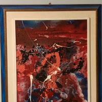 Quadro astratto acrilico su tela