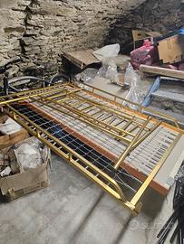 letto una piazza e mezza in ottone 