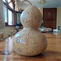 zucche intagliate a mano