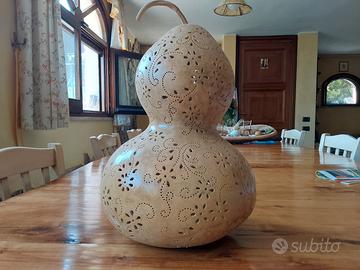 zucche intagliate a mano