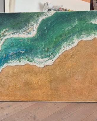 quadro materico 120x60 cm