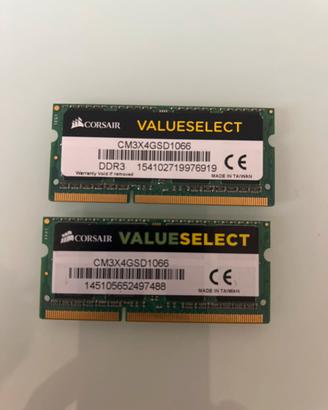 Ram ddr3 2x4 gb