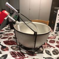 Paiolo in alluminio 12 lt con motorino elettrico