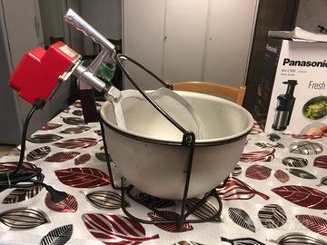 Paiolo in alluminio 12 lt con motorino elettrico