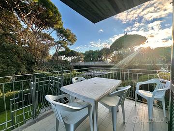 Bilocale con terrazzo, giardino privato e box