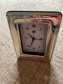 Orologio da tavolo in argento
