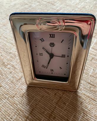 Orologio da tavolo in argento