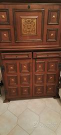Credenza in noce due pezzi   sdoppiabile