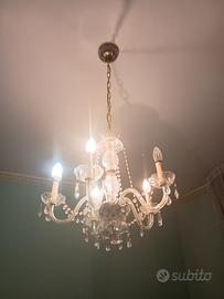 lampadario in cristallo 